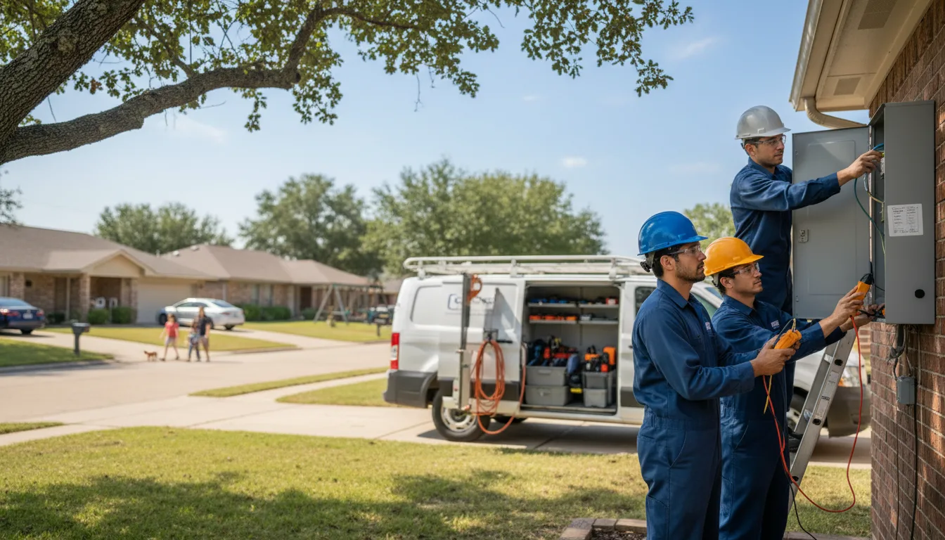 Certified electrician providing emergency electrical services in Ogden, IA